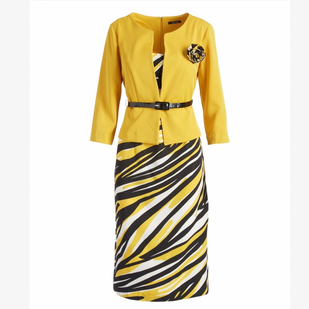 Sheath Dress & Belted Jacket